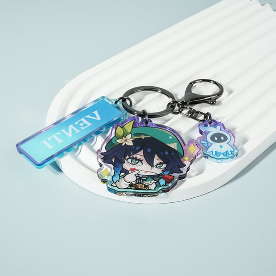 barbatos genshin-Key chain barbatos genshin-Key chain