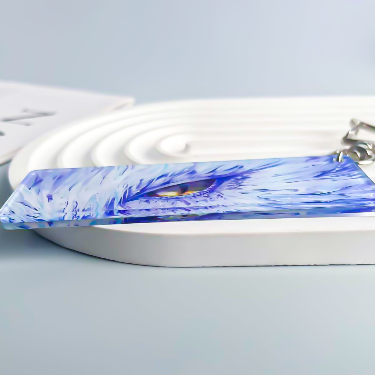 MHW Velkhana "Eye of the Frostwyrm" Keychain