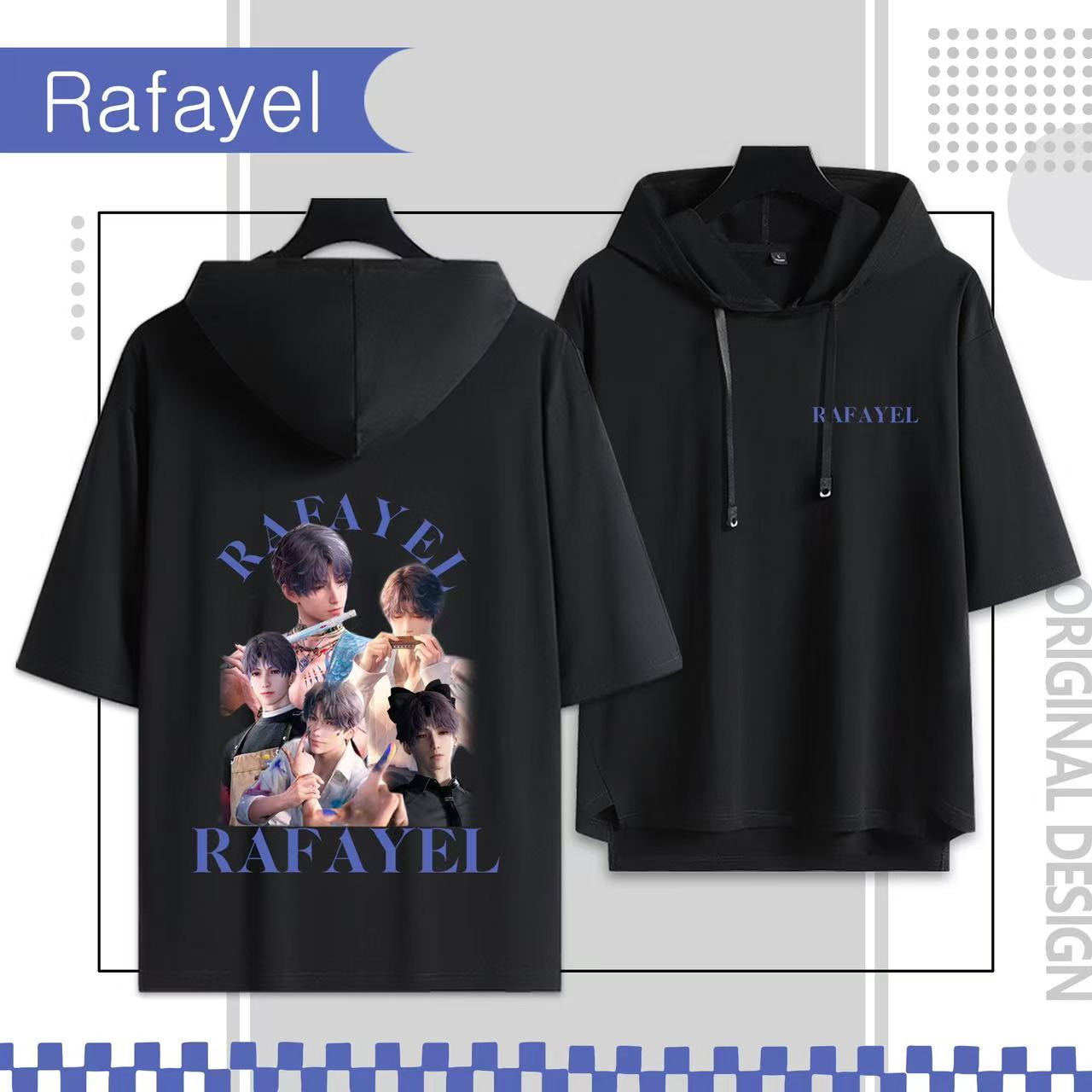 Rafayel DeepSpace | Exclusive Casual Hoodie with Short Sleeves for Fans