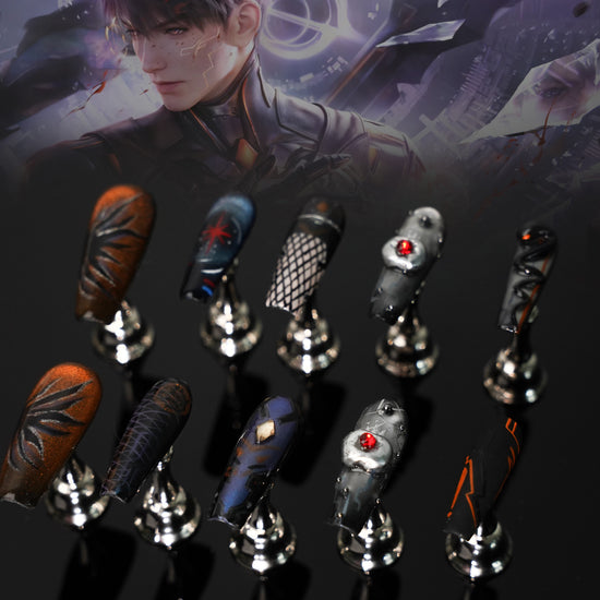 Cool Nail Art Designs Inspired by Caleb from Love and Deepspace Cool Nail Art Designs Inspired by Caleb from Love and Deepspace