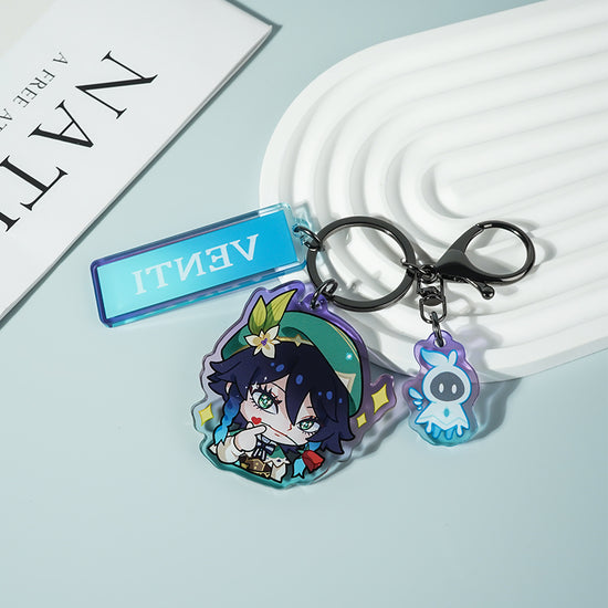 barbatos genshin-Key chain barbatos genshin-Key chain