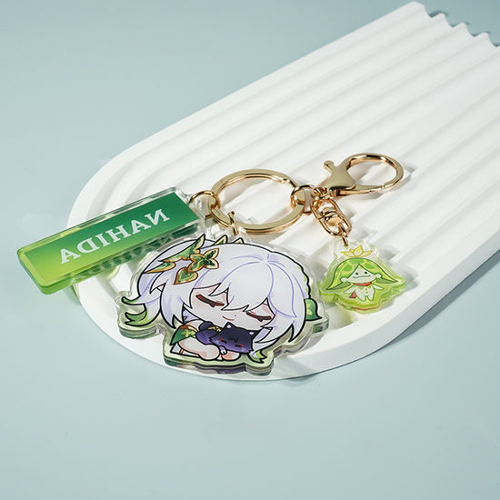 shy emoji-Genshin Impact Nahida- Key chain shy emoji-Genshin Impact Nahida- Key chain