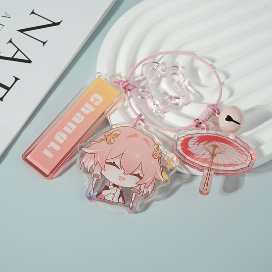 game keychain,Wuthering Waves Changli game keychain,Wuthering Waves Changli