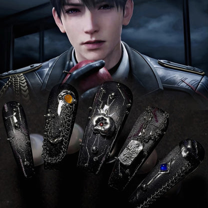 Love and Deepspace Caleb Inspired Elegant Nail Art Set