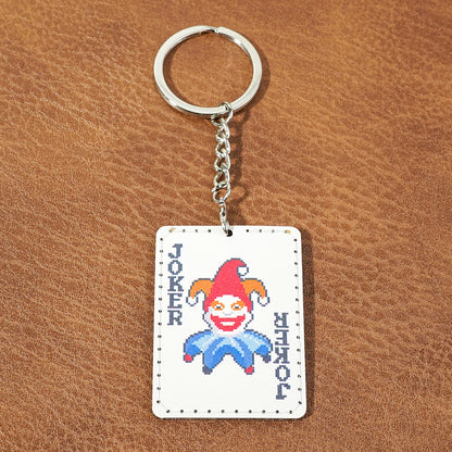 Balatro Gifts for Balatro lovers Leather Keychain