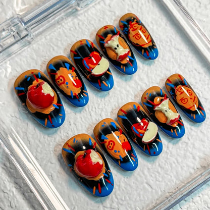 Caleb's Apple Manicure – Summer Orchard Press-On Nails