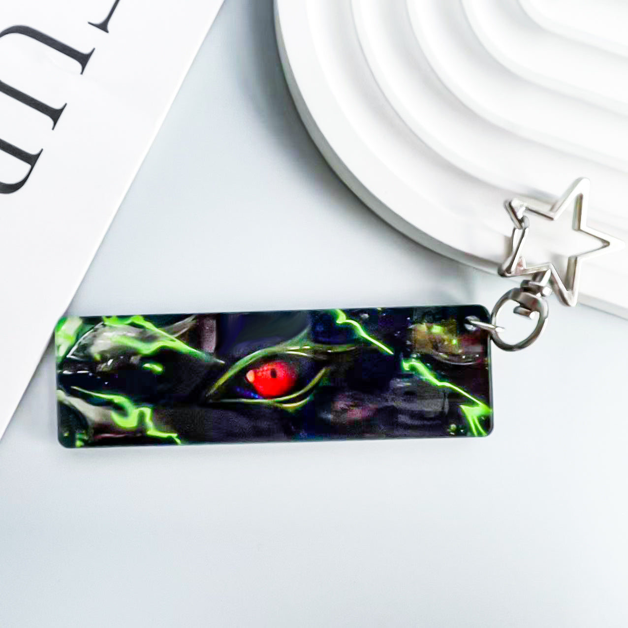 Monster Hunter Astalos - Thunderstrike Eyebar Keychain