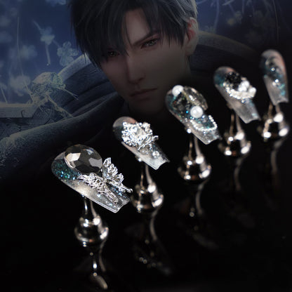 Zayne Nail Set – Midnight Elegance in Every Detail
