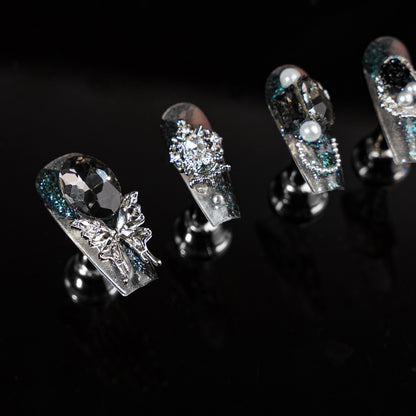 Zayne Nail Set – Midnight Elegance in Every Detail