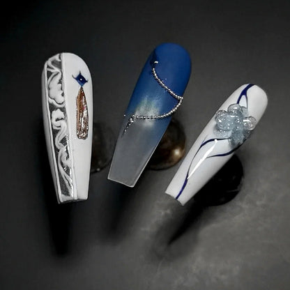 Zayne Love and Deepspace Nail Set – Elegant Darkness in Every Detail