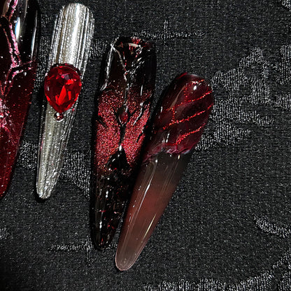 Nail Art Near Me | Sylus-Inspired Love and Deep Space Manicure