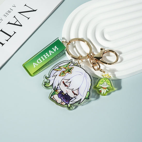 shy emoji-Genshin Impact Nahida- Key chain