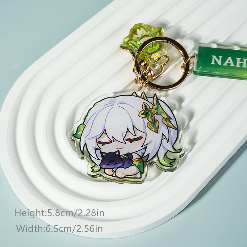 shy emoji-Genshin Impact Nahida- Key chain