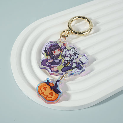 Zenless Zone Zero Lycaon & Ellen Joe Acrylic Keychain