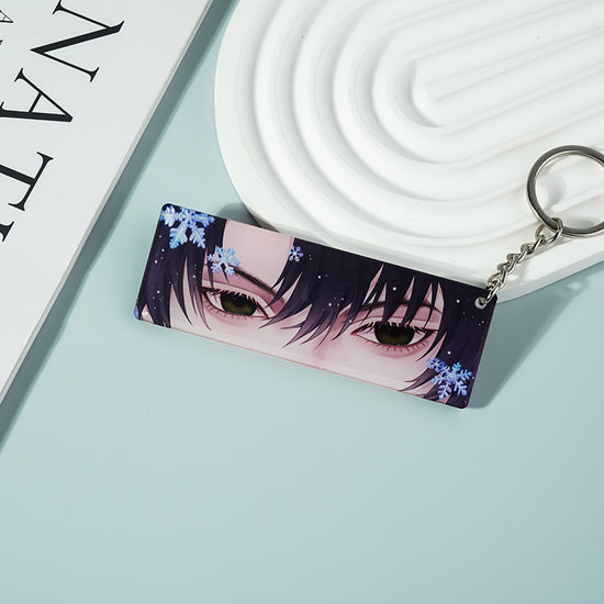 Love and Deepspace Zayne keychain with transparent eyes