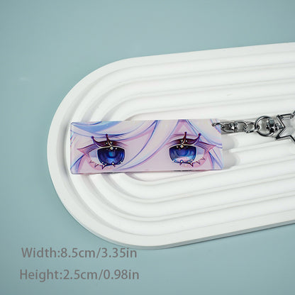 Personalized keychains Genshin Impact Furina with transparent eyes