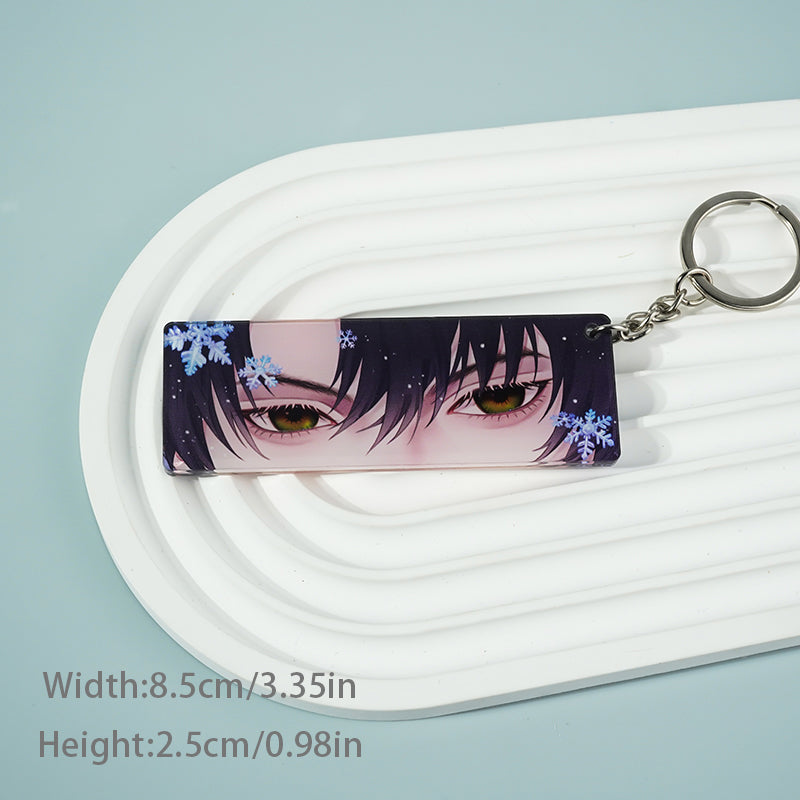 Love and Deepspace Zayne keychain with transparent eyes